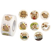 Samolepky kapybara 500ks