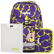 Školní batoh pro prvňáčky Ergobag Prime Fluo fialový SET batoh+penál+desky a doprava zdarma