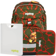 Školní batoh pro prvňáčky Ergobag Prime Fluo drak SET batoh+penál+desky a doprava zdarma
