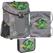 Školní aktovka LEGO Ninjago Elemental Master of Energy, 3dílný set