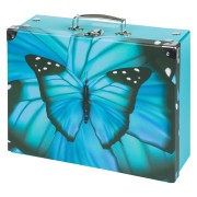 Skládací školní kufřík s kováním Baagl Butterfly