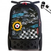 Školní batoh Nikidom Roller Camo na kolečkách, sluchátka a doprava zdarma