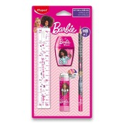 Sada škoních potřeb Mini stationery Barbie - 4dílný