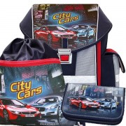 Školní batoh Emipo Ergo One City Cars 3dílný set