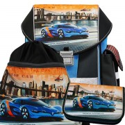 Školní batoh Emipo Ergo One Top Car 3dílný set
