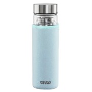 Xavax To Go skleněná lahev na nápoj 450 ml, s neoprenovým obalem
